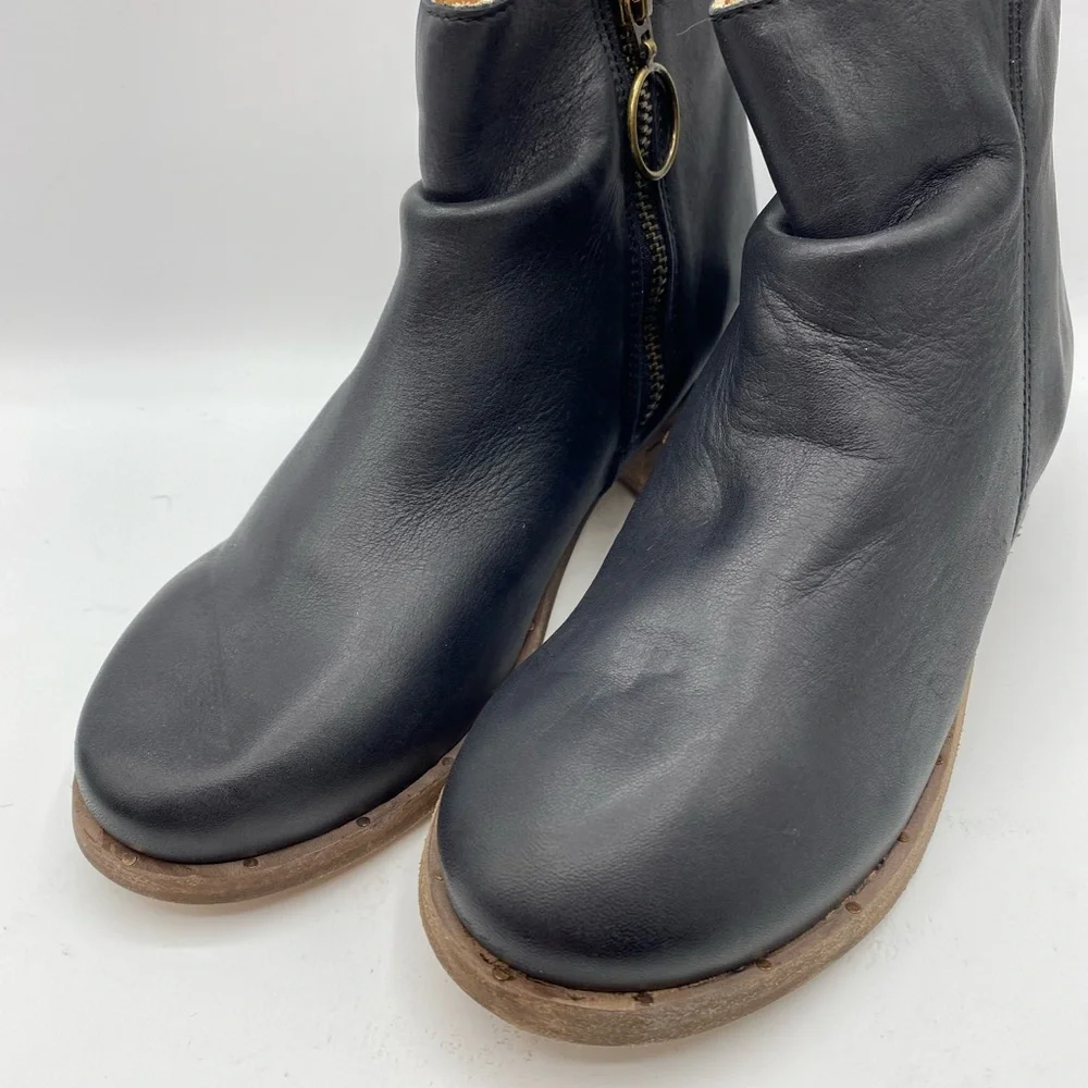 Beek Ouail Ankle‎ Bootie Boots Black Leather
